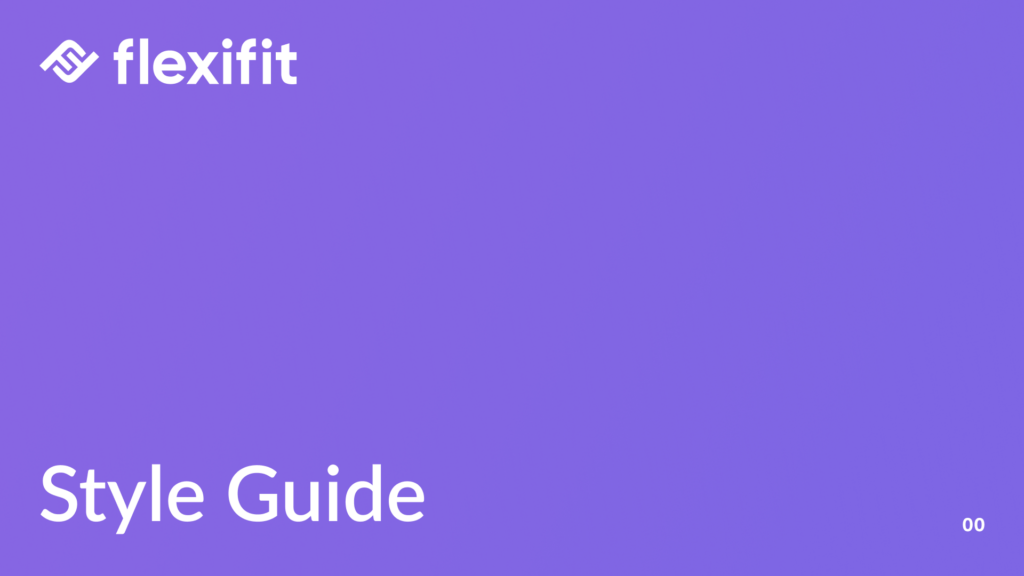 A simple front cover of the style guide